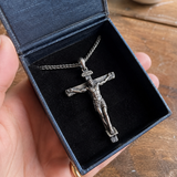 The Passion of Christ S925 Silver/Titanium Steel Cross Necklace
