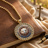 Crown of Thorns Cross Pendant Necklace