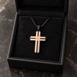 Layered Cross Necklace – Titanium Steel Christian Pendant