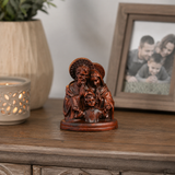 Holy Family Round Wooden Tabletop Ornament