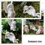 5 angel garden resin ornaments decorative garden decorative stone miniature angel fairy garden angel courtyard with monumental statue