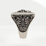 Men's Lion Stamp Ring