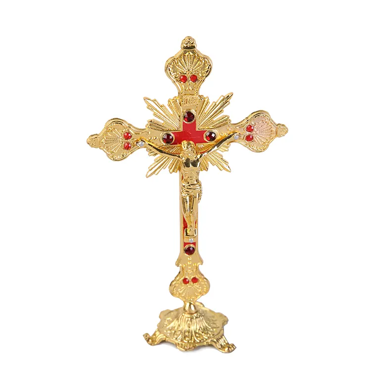 Vintage Cross Tabletop Ornament Decorative Art