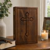 The Life of Christ Hand-Carved Beechwood Triptych – From Nativity to Resurrection Glory