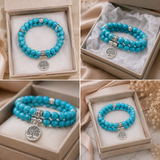 Turquoise Tree of Life Bracelet – Symbol of Faith, Growth & New Beginnings