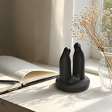 Minimalist Matte White Ceramic Holy Family Nativity Statue