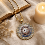 Crown of Thorns Cross Pendant Necklace