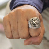 Men's Lion Stamp Ring