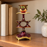 Vintage Burgundy Star of David Candle Holder – Faith & Heritage Home Decor