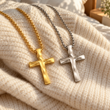 Carry Your Faith Close to Your Heart – Timeless Gold & Silver Cross Necklace, A Symbol of God's Love & Protection