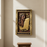 John 8:32 "The Truth Shall Set You Free" - Hand-Carved 3D Jesus Christ Plaque