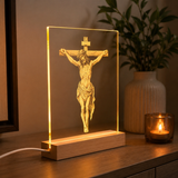 Jesus Crucifixion Glass Lamp: Turning Faith into a Tangible Daily Sacred Object