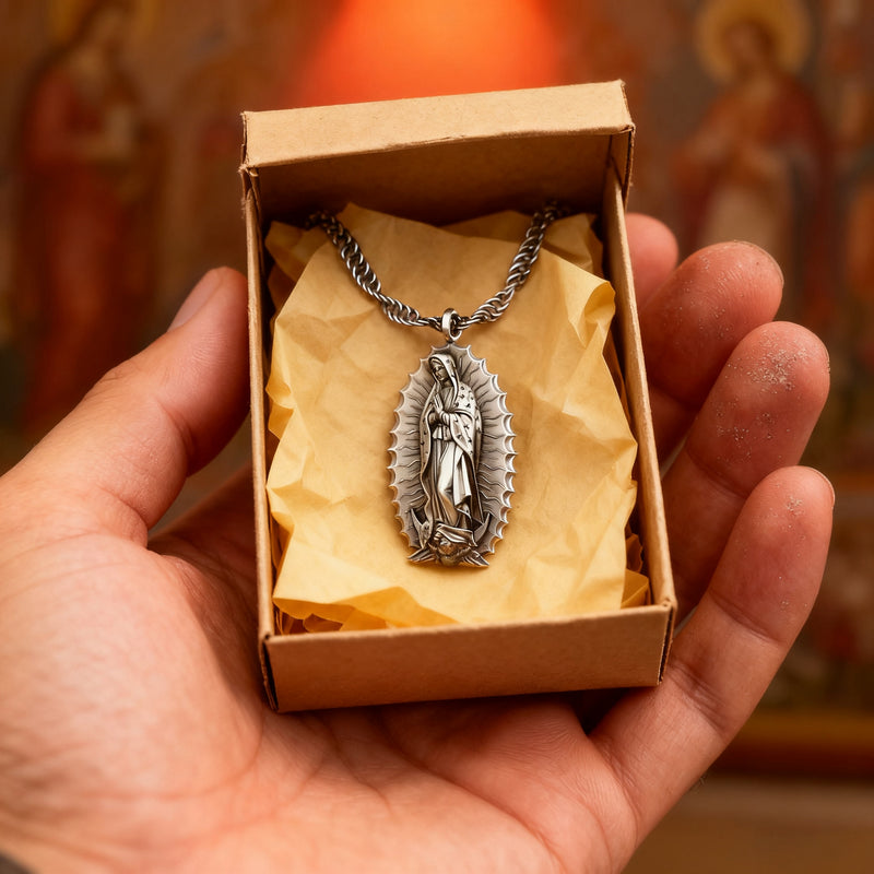 Our Lady of Guadalupe S925k Silver Necklace