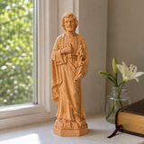 Joseph Beechwood Round Carved Tabletop Ornament