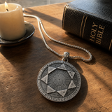 Seal of the Seven Angels Round Necklace Amulet