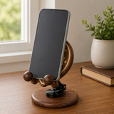 Beechwood Saint Benedict Cross Phone Stand – Foldable Adjustable Christian Desk Holder