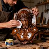 Bgcopper October Release | Beech Wood Sculpture of Jesus with Crown of Thorns — A Reminder of Love for Christmas