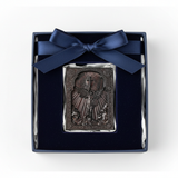 Archangel Michael Hand-Carved Wood Refrigerator Magnet | 4 Sacred Wood Tones