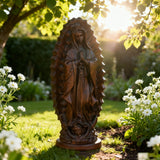 Our Lady of Guadalupe Round Wooden Tabletop Ornament