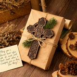 Keltisches Kreuz Holz schnitzerei