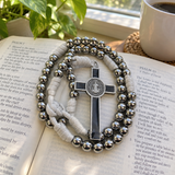 Catholic St. Benedict Rosary Necklace with Crucifix