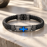 Walk by Faith – Men’s Braided Christian Cross Bracelet | A Meaningful Gift of Faith