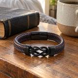 Men’s Infinity Knot Braided Bracelet – 21cm | Symbol of Loyalty & Enduring Connection