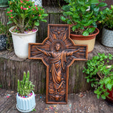 Ascension Cross Large Wooden Sculpture
