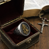 925K Sterling Silver Praying Hands Ring - Christian Symbol of Faith and Devotion