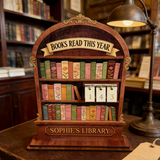 Vintage Book Reading Counter | Mark Your Reading Journey with a Warm Touch
