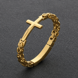 Vintage Rock Gothic Cross Bracelet