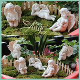 5 angel garden resin ornaments decorative garden decorative stone miniature angel fairy garden angel courtyard with monumental statue