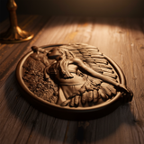 氛围艺术原住民女性木雕