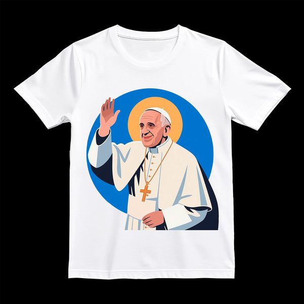 Pope Francis Printed T-Shirt Short Sleeve Commemorative - BGCOPPER