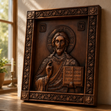 Christus Pantokrator Holzschnitzerei