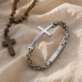 Vintage Rock Gothic Cross Bracelet