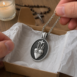 Sacred Heart Medallion Necklace