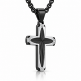 Radiant Starburst Cross Necklace – Modern Christian Faith Pendant