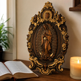 A Handcrafted Sanctuary: Our Lady of Guadalupe Wood Carving