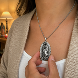 Our Lady of Guadalupe S925k Silver Necklace