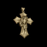 Crucifixion Prayer Necklace Madonna Prayer S925K Silver Necklace