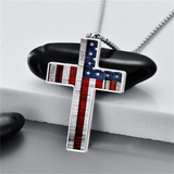 American Flag Cross Necklace: Faith & Patriotism Worn as One 🇺🇸