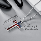 American Flag Cross Necklace: Faith & Patriotism Worn as One 🇺🇸