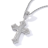 Luxury CZ Stone Cross Necklace