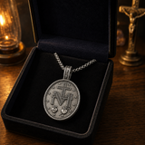 Pure Tin Miraculous Medal Virgin Mary Necklace