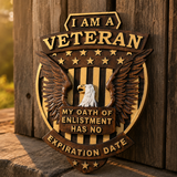 Ich bin ein Veteran Holz schnitzerei Wand dekoration-Bestes Geschenk zum Veteranen tag