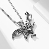 American Flag Bald Eagle Flag Necklace