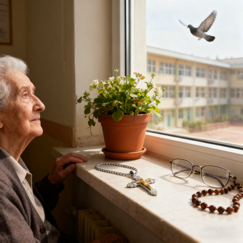 Titanium Steel Crucifix NecklacTitanium Steel Crucifix Necklace with Zircon | A Testament of Strength and Faithe with Zircon