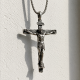 The Passion of Christ S925 Silver/Titanium Steel Cross Necklace