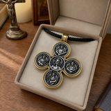 Baroque Style Crucifix Pendant with Jesus and the Four Archangels – A Symbol of Faith and Divine Protection
